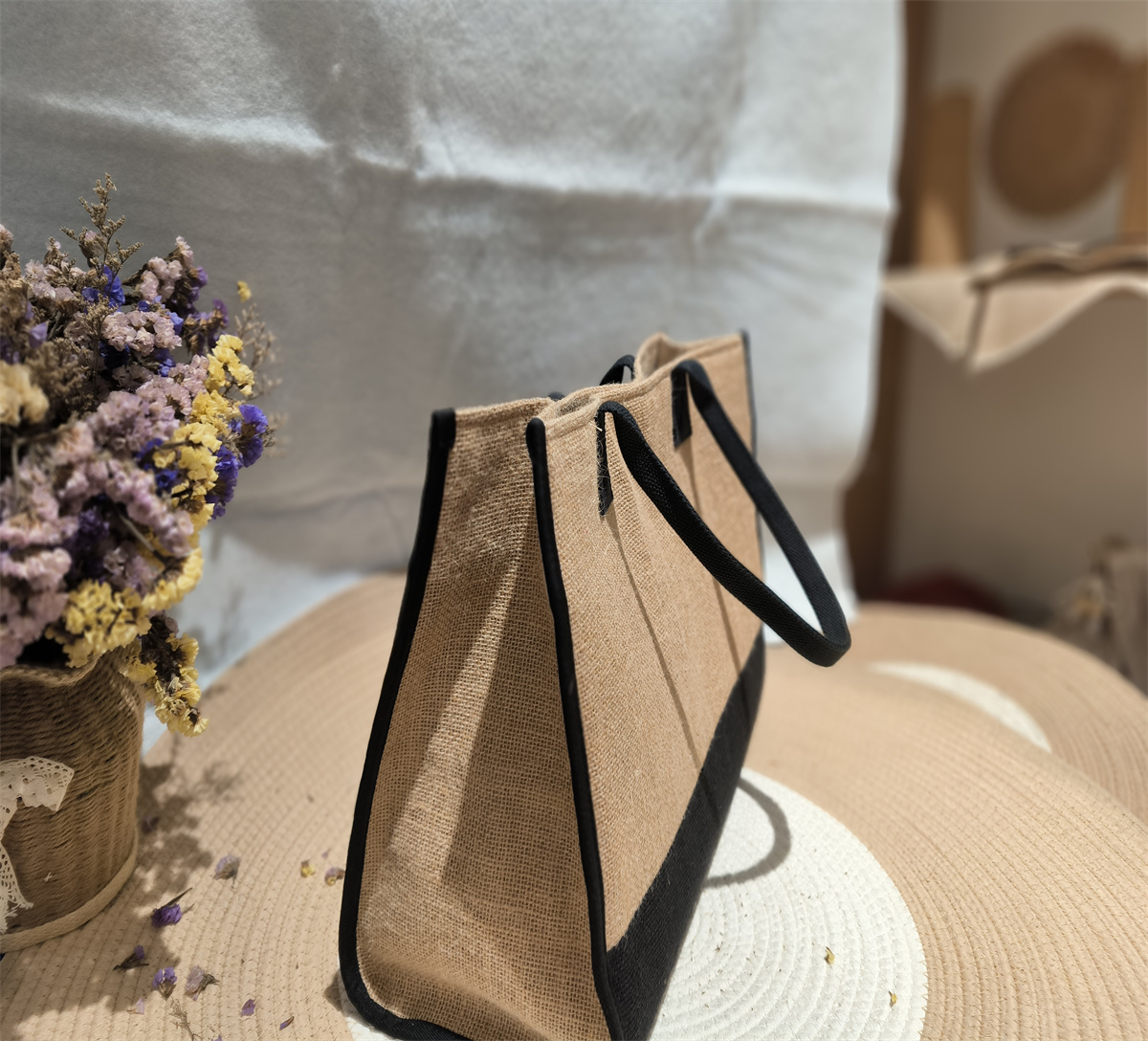 黃麻時(shí)尚手袋